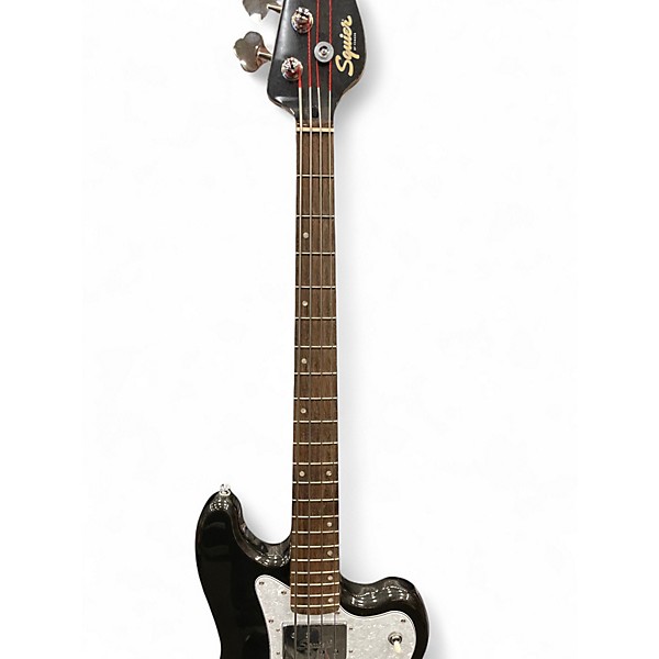 Used Squier Paranormal Rascal Bass HH Metallic Black Electric Bass Guitar