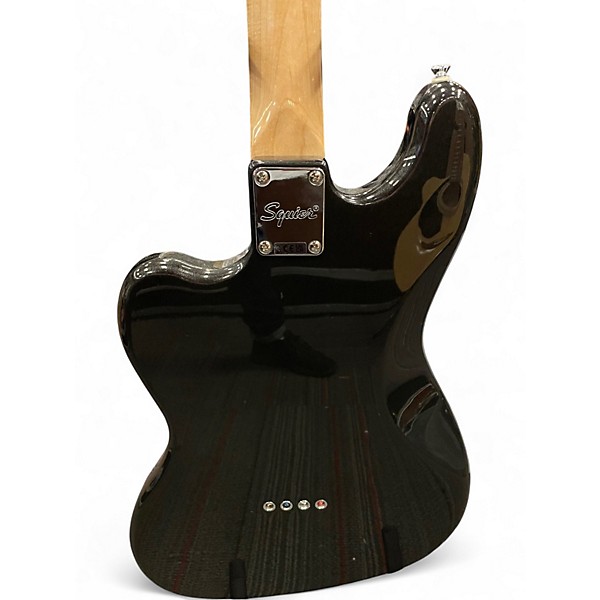 Used Squier Paranormal Rascal Bass HH Metallic Black Electric Bass Guitar
