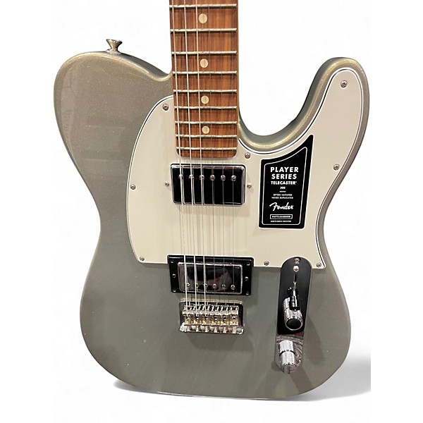 Used 2019 Fender Player Telecaster Silver Solid Body Electric Guitar