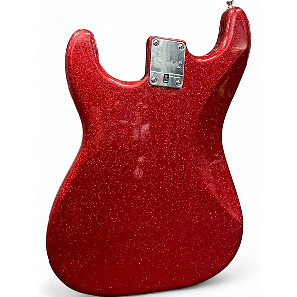 Used Squier Bullet Stratocaster Hardtail Red Sparkle Solid Body Electric Guitar