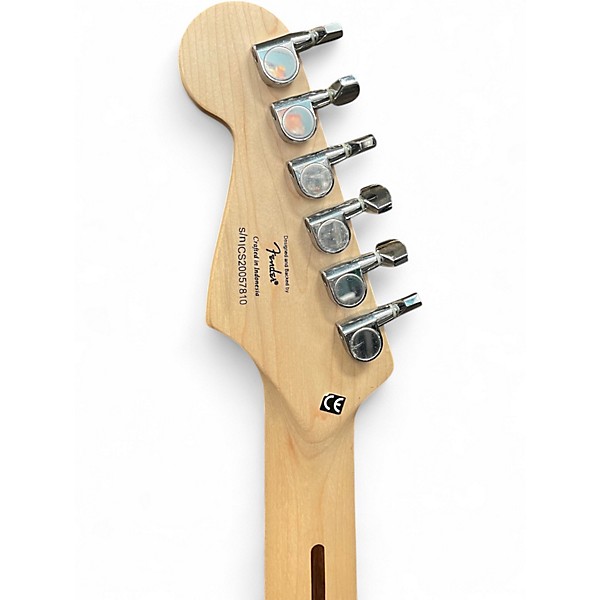 Used Squier Bullet Stratocaster Hardtail Red Sparkle Solid Body Electric Guitar