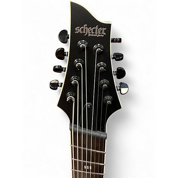 Used Schecter Guitar Research Evil Twin C8 Satin Black Solid Body Electric Guitar