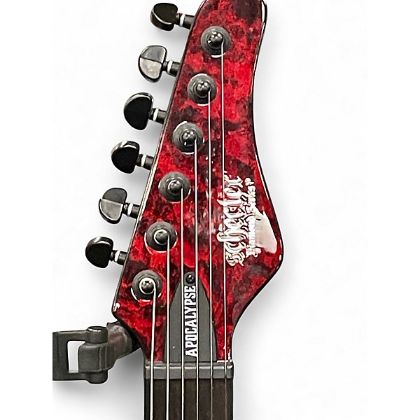 Used Schecter Guitar Research PT Apocalypse Red Reign Solid Body Electric Guitar