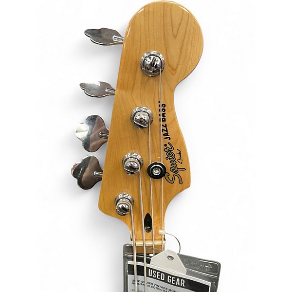 Used Squier Vintage Modified Jazz Bass Natural Electric Bass Guitar
