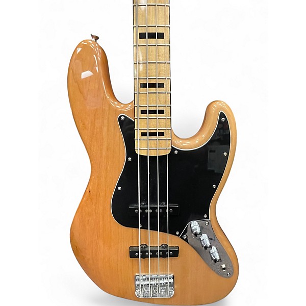 Used Squier Vintage Modified Jazz Bass Natural Electric Bass Guitar