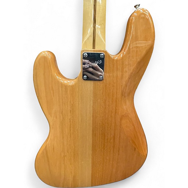 Used Squier Vintage Modified Jazz Bass Natural Electric Bass Guitar