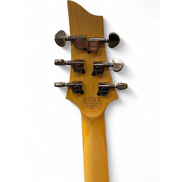 Used Schecter Guitar Research Demon 6 Crimson Red Burst Solid Body Electric Guitar