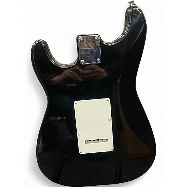 Used Fender Squier Series Stratocaster Black Solid Body Electric Guitar