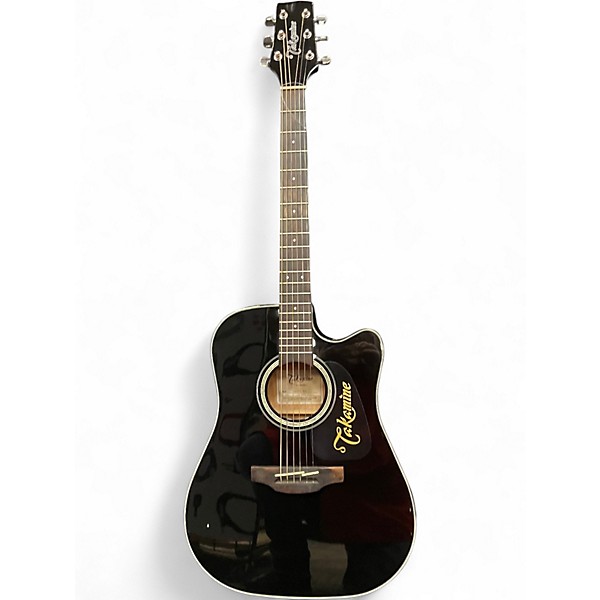 Used Takamine GD30CE Black Acoustic Electric Guitar