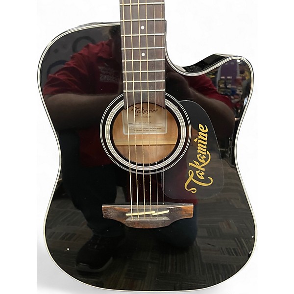 Used Takamine GD30CE Black Acoustic Electric Guitar