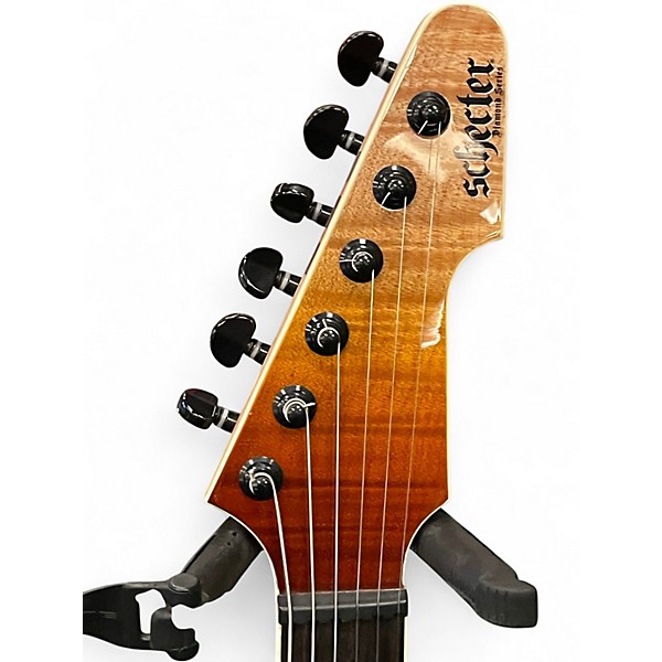 Used Schecter Guitar Research E1 SLS ELITE Sunset Fade Solid Body Electric Guitar
