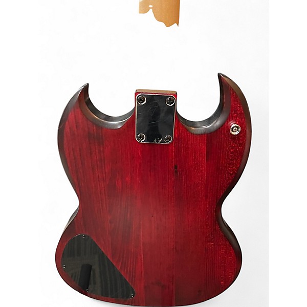 Used Reuter Guitars SG Style Aged Crimson Solid Body Electric Guitar