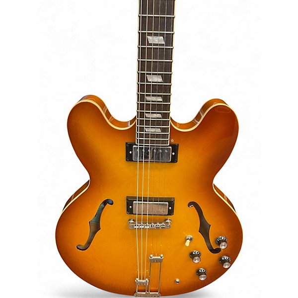 Used Epiphone RIVIERA MINI HUM AMBERBURST Hollow Body Electric Guitar