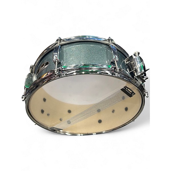 Used Pearl 14in Roadshow snare blue sparkle Drum