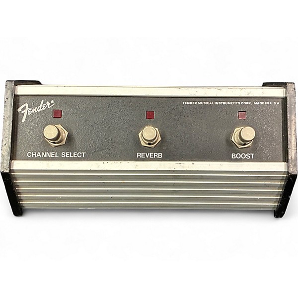 Used Fender Channel Reverb Boost 3 Button Footswitch
