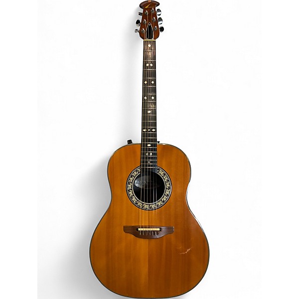 Used Ovation 1614 4 Natural Acoustic Electric Guitar