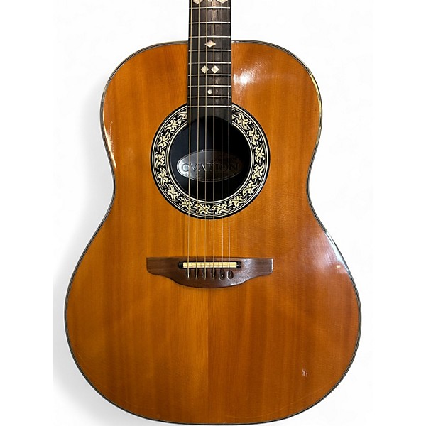 Used Ovation 1614 4 Natural Acoustic Electric Guitar