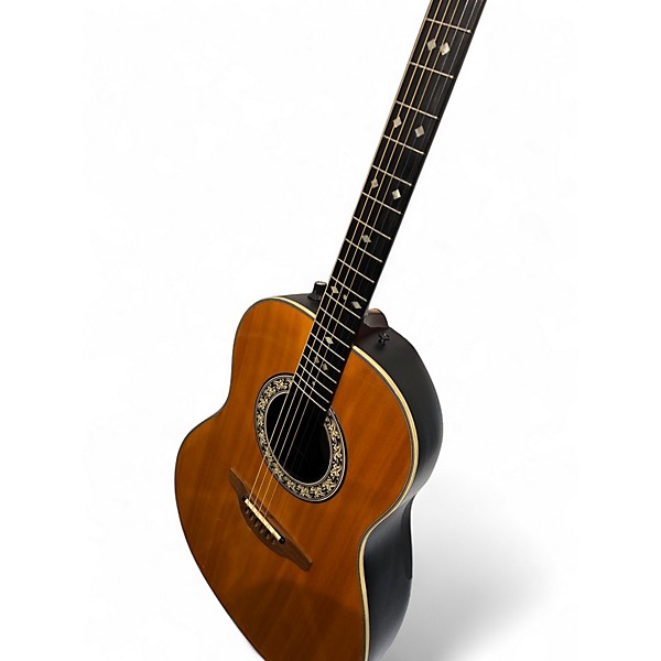 Used Ovation 1614 4 Natural Acoustic Electric Guitar