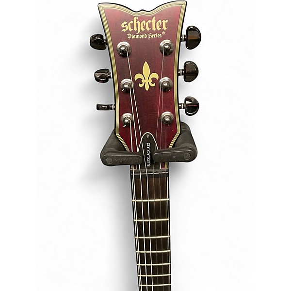 Used Schecter Guitar Research Blackjack ATX Solo-II Red Solid Body Electric Guitar