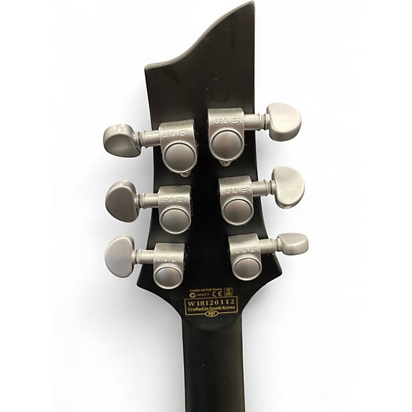 Used Schecter Guitar Research Damien Platinum 6 Floyd Rose Flat Black Solid Body Electric Guitar