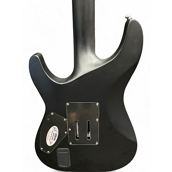 Used Schecter Guitar Research Damien Platinum 6 Floyd Rose Flat Black Solid Body Electric Guitar