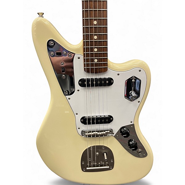 Used Fender Johnny Marr Signature Jaguar Olympic White Solid Body Electric Guitar