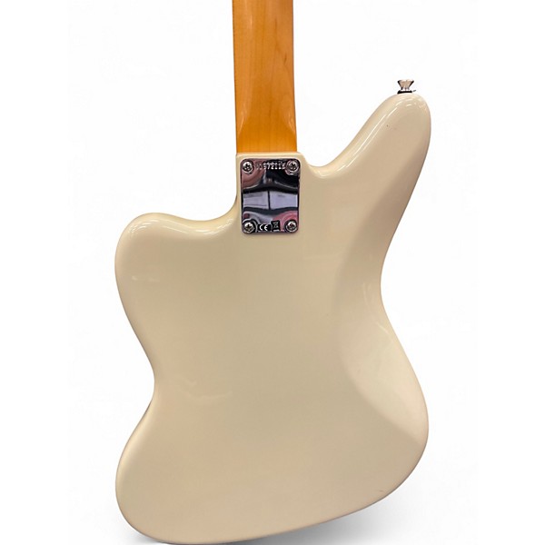 Used Fender Johnny Marr Signature Jaguar Olympic White Solid Body Electric Guitar