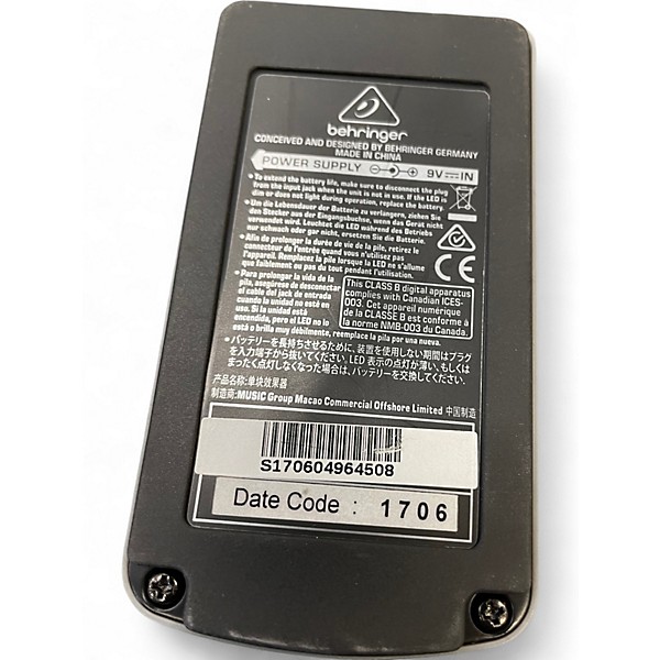 Used Behringer VD400 Vintage Delay Effect Pedal