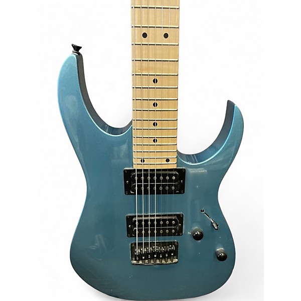 Used Ibanez Gio Ax 7 STRING Metallic Blue Solid Body Electric Guitar