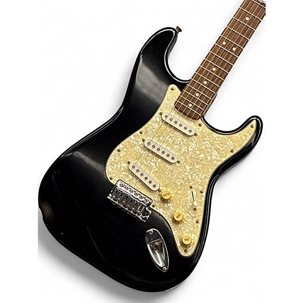 Used Squier CXS Stratocaster Black Solid Body Electric Guitar