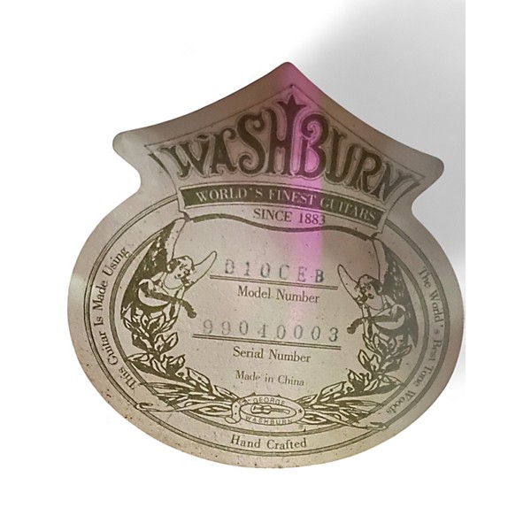 Used Washburn D10CE Black Acoustic Electric Guitar