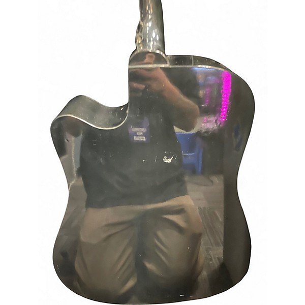 Used Washburn D10CE Black Acoustic Electric Guitar