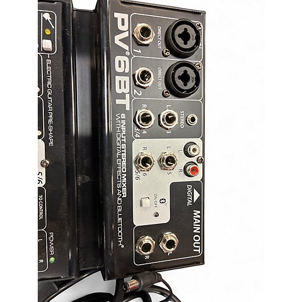 Used Peavey PV 6 BT Unpowered Mixer