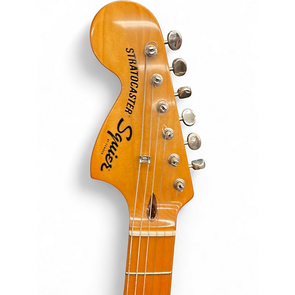 Used Squier CLASSIC VIBE 1970S STRATOCASTER LEFT HANDED Black Solid Body Electric Guitar