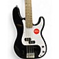 Used Squier Precision Bass Black Electric Bass Guitar