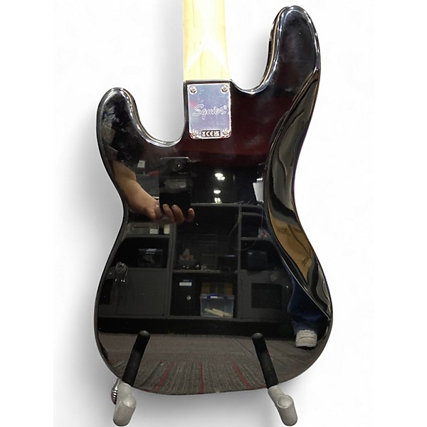 Used Squier Precision Bass Black Electric Bass Guitar