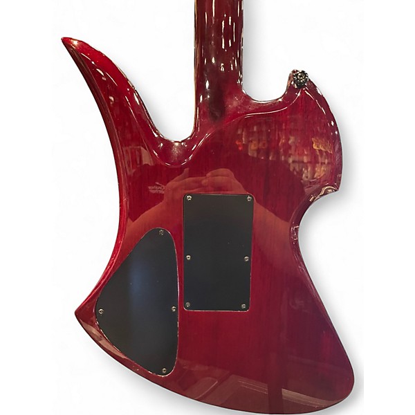 Used B.C. Rich Mockingbird STC Trans Red Solid Body Electric Guitar