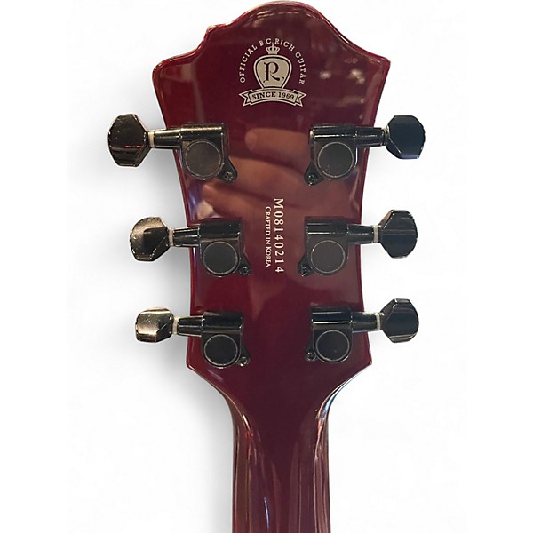 Used B.C. Rich Mockingbird STC Trans Red Solid Body Electric Guitar