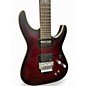 Used Schecter Guitar Research C1 Floyd Rose Platinum Satin Trans Red Solid Body Electric Guitar