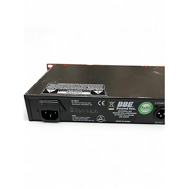 Used BBE MaxCom Dual-Channel Compressor