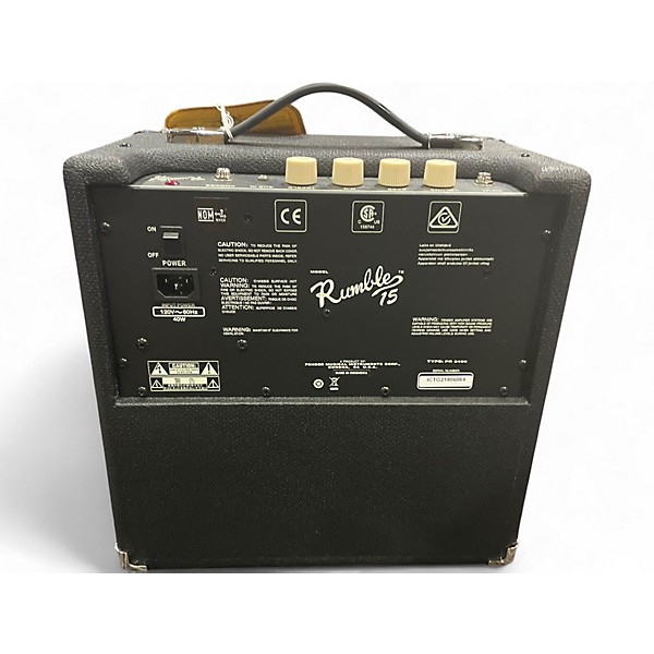 Used Fender Rumble 15 15W 1X8 Bass Combo Amp