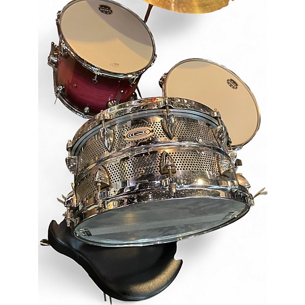 Used Orange County Drum & Percussion 7X14 Vented Steel Chrome Drum