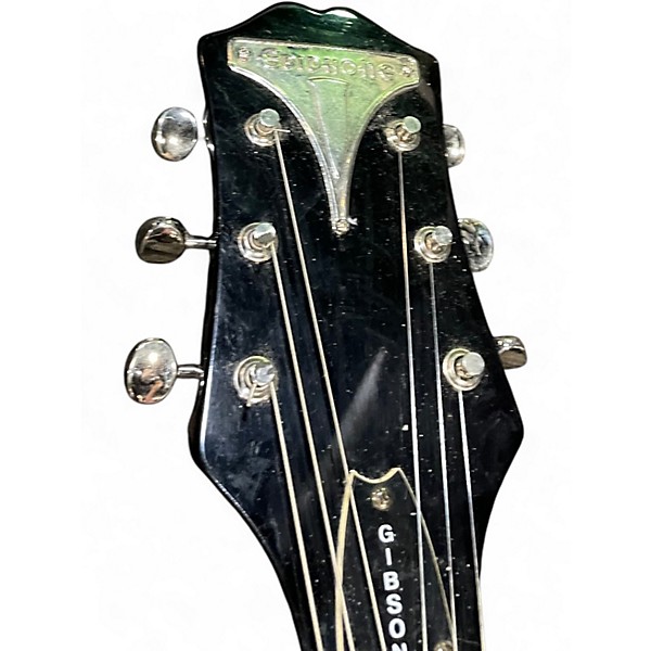 Used Epiphone flamekat flames Hollow Body Electric Guitar