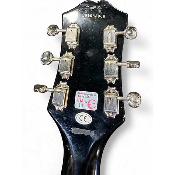 Used Epiphone flamekat flames Hollow Body Electric Guitar