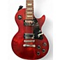 Used Gibson Les Paul Faded T Satin Red Solid Body Electric Guitar
