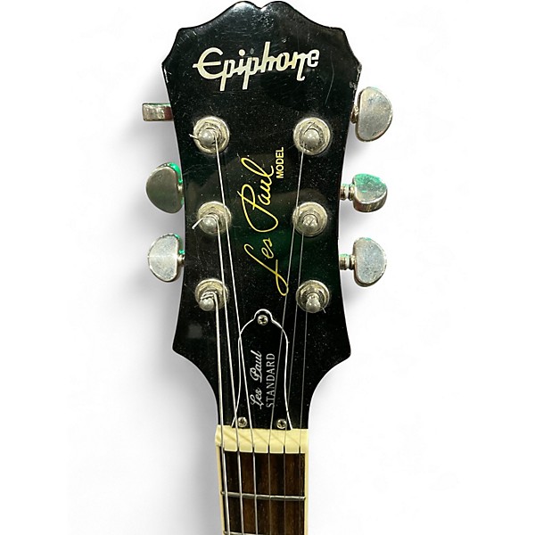 Used Epiphone Les Paul Standard Plain Top with Bigsby Flat Red Solid Body Electric Guitar