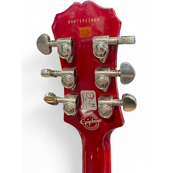 Used Epiphone Les Paul Standard Plain Top with Bigsby Flat Red Solid Body Electric Guitar