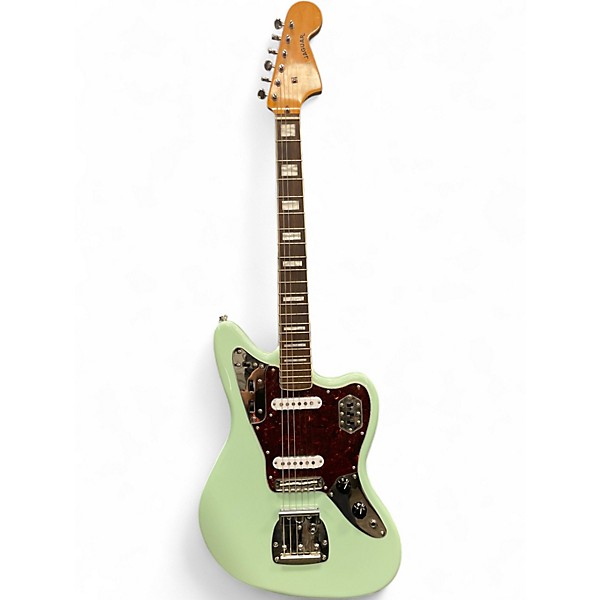 Used Squier CLASSIC VIBE 7OS JAGUAR Surf Green Solid Body Electric Guitar