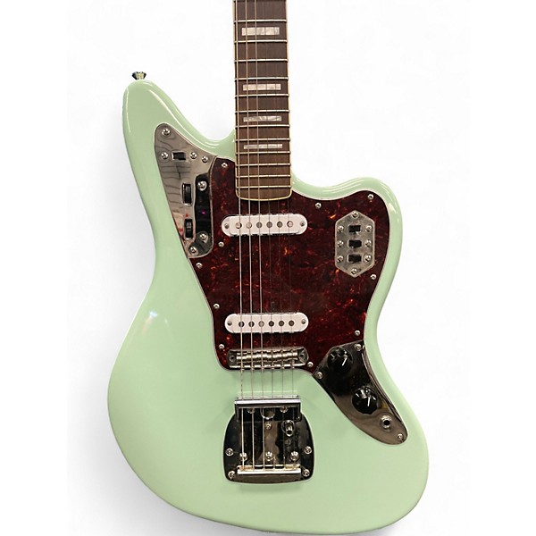 Used Squier CLASSIC VIBE 7OS JAGUAR Surf Green Solid Body Electric Guitar
