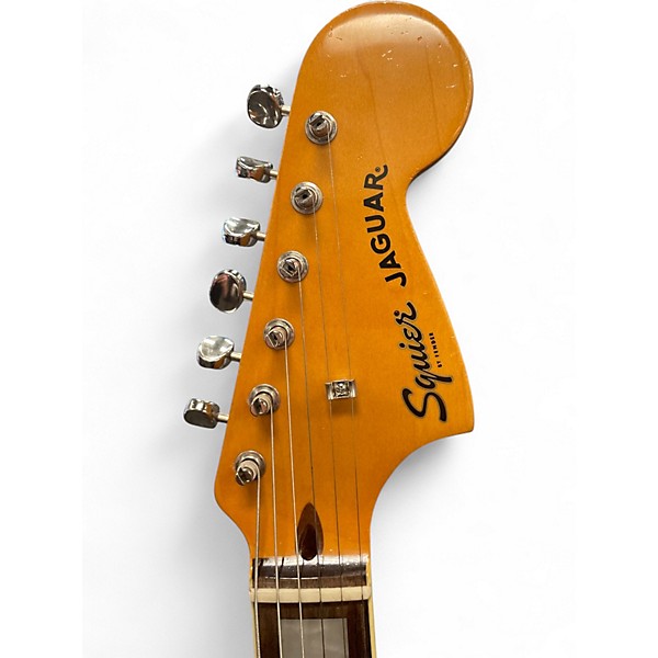 Used Squier CLASSIC VIBE 7OS JAGUAR Surf Green Solid Body Electric Guitar